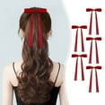 Cetilox 2025 Clearance Under 10 Dollars, 5pcs Burgundy Velvet Bows for