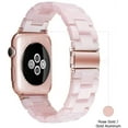 thumbnail image 2 of XiHAMA Light Apple Watch Band-Fashion Resin iWatch Bands for Women Men Bracelet Compatible with Stainless Steel Buckle for Apple Watch Series 10-1/SE/Ultra 2 1 38-42mm(Series 10)49mm-42mm(Series 3-1), 2 of 6