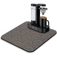 thumbnail image 1 of Coffee Bar Mat Accessories for Countertop Absorbent Hide Stain Rubber Backed Dish Drying Mats for Kitchen Counter Draining Pad Decor Gift Fit Under Coffee Maker Coffee Pot Espresso Machine (18x16in), 1 of 5