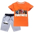 thumbnail image 1 of Fortnite Kids Tops Shorts Set Kids Sweatshirt Boys Girls Short Sleeve Print Cartoon Streetwear, 1 of 1