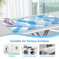 thumbnail image 5 of Ironing Mat Portable Ironing Blanket for Table Top Travel Ironing Pad for Washer Dryer 27.6" x 47.2" Blue Watercolor Wavy, 5 of 6