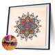 thumbnail image 2 of Cuadros Decorativos Kit de pintura de diamante de forma especial de parte de patrón de mandala de mosaico de bricolaje (YK137) Sywqhk Nuevos Originales, 2 of 9