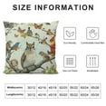 thumbnail image 5 of Leisuo  Black Brown Animal Lover Bird Squirrel Butterfly Dragonfly Lumbar Pillowcase Throw Pillow Cover Cushion Case Rectangular, 5 of 5