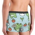 thumbnail image 5 of Disketp Cute Floral Frog Men'S Boxer Briefs,Soft And Breathable Cotton Underwear With Comfortflex Waistband, 5 of 8