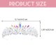 thumbnail image 4 of GOOHOCHY Tiara Corona Mujer Corona Diadema Corona de diamantes de imitación Corona brillante Boda Novia Corona, 4 of 7