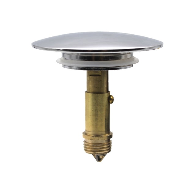 Perno de resorte de latón TUNC tapón de lavabo universal tapón de desagüe emergente plata 7*5,5 cm