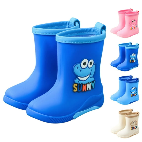 Otqutp Children's Rain Boots Boys Baby Rain Boots Girls Students Children's Sea Hunting Toddler Outdoor Water Shoes