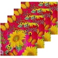 thumbnail image 2 of Dreamtimes 6 PCS Sunflowers & Butterfly Washcloths, 12 X 12 Inches Cotton Wash Cloths, Highly Absorbent and Soft Face Towels for Bathroom,Gym,Hotel and Spa, 2 of 7