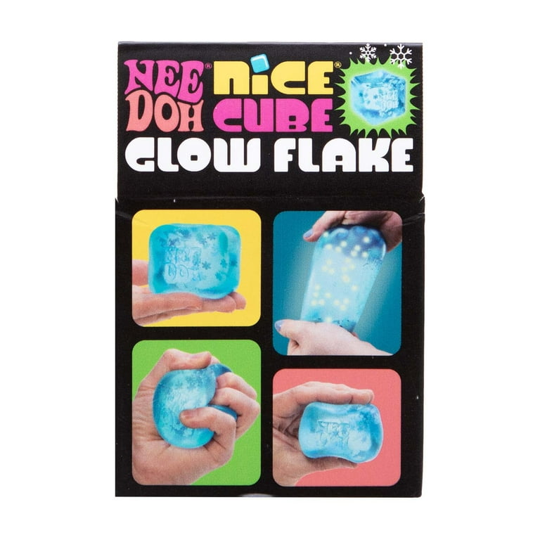 NeeDoh Nice Cube Snowflake, Novelty & Gag Toys for Children Ages 3+