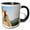 Black/White, variant on 3drose, Rock Climbing, Cathedral Ledge Echo Lake Nh - Us30 Jmo1477 - Jerry and Marcy Monkman, 11oz Two-tone Red Mug