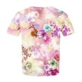 thumbnail image 5 of Patlollav Womens Plus Size Shirts Elegant Floral Print Tunic Tops Summer Crewneck Short Sleeve Tshirts 2024 Oversize Tee Shirts, 5 of 5