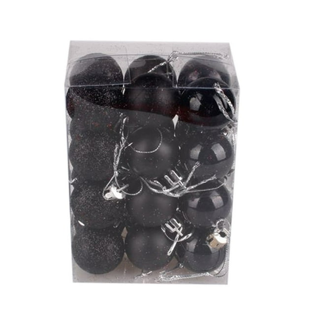 Kyusrd Christmas Tree Decor for Xmas Christmas Tree Ornament Shatterproof Hanging Balls Sets for Holiday Wedding Party Christmas Decorations(3Cmx48Pcs)