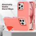 thumbnail image 3 of for iPhone 16 Pro Case, iPhone 16 Pro Phone Case with Built in Kickstand, Shockproof/Dustproof/Drop Proof Heavy Duty Military-Grade Rugged Protective Cover for iPhone 16 Pro,Orange,For iPhone 16 Pro, 3 of 9