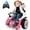 Pink, variant on Joyracer 24V Bumper Cars with Remote, 2*100W Electric Ride on Toys for Big Kids, 360° Spin, EVA Wheels, Blue
