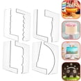 thumbnail image 4 of Juego de 8 Uds de raspador de torta de acrílico transparente, raspador de torta de borde de rayas de pastel para herramienta de decoración de pasteles Sunnimix raspador de torta, 4 of 8