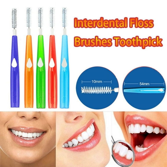 BE-TOOL 50 Pack Interdental Brush Orthodontic Care Cleaning Tooth Oral Care Daily Use