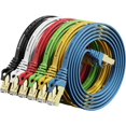 thumbnail image 1 of Cable Ethernet Cat7 plano blindado CableGeeker de 1 m, paquete de 6, 1 of 7