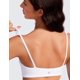 thumbnail image 4 of Sostén CRZ YOGA Butterluxe Cuello Cuadrado Tirantes Finos Blanco XL, 4 of 5