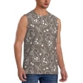 thumbnail image 2 of Balery Retro Bunny Camisetas sin mangas para hombre, absorbe la humedad y protege contra el mal olor.-Large, 2 of 7