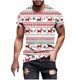 thumbnail image 2 of Tops para hombre, blusas y camisas de manga corta con cuello redondo para hombre, jersey informal con cuello redondo estampado para hombre, pantalones cortos deportivos para fitness, blusa de poliéste, 2 of 5