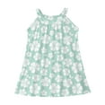 thumbnail image 1 of Robe d'Été Sans Manches pour Filles, Imprimé Graphique, Couverture de Plage pour Enfant, Taille 5-6T, 1 of 4