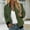 Army Green, variant on WXLWZYWL Women's Bomber Jacket Lightweight Full Zip Up Jacket Cropped Plaid Coat Jacket Retro Moto Windbreaker Outwears