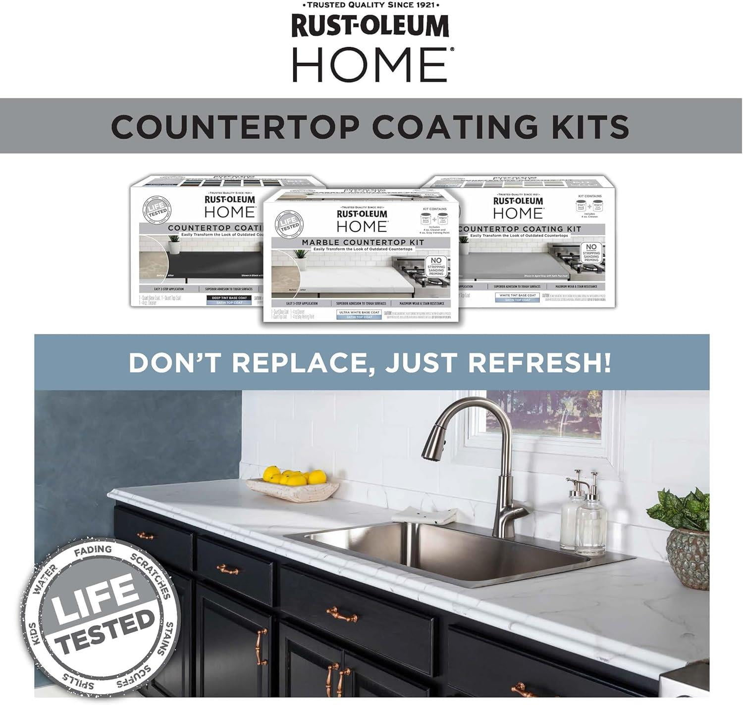 Rust-Oleum White Tintable Base Countertop Acrylic Paint, 1 qt