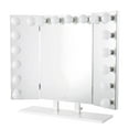 thumbnail image 6 of Impressions Vanity Hollywood Mirror with 18 LED Globe Lights, Trifecta Pro Lighted Makeup Mirror (Silver), 6 of 11