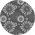 thumbnail image 1 of Ahgly Company Machine Washable Indoor Square Transitional Dark Gray Area Rugs, 3' Square, 1 of 7
