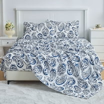 Hitime 4PC Deep Pocket Queen Sheet Set Fit 14", Breathable Microfiber Super Soft Queen Size Sheet Set, Luxury Hotel Style Home Decor Queen Bed Sheet Set, Gift for Women, Men