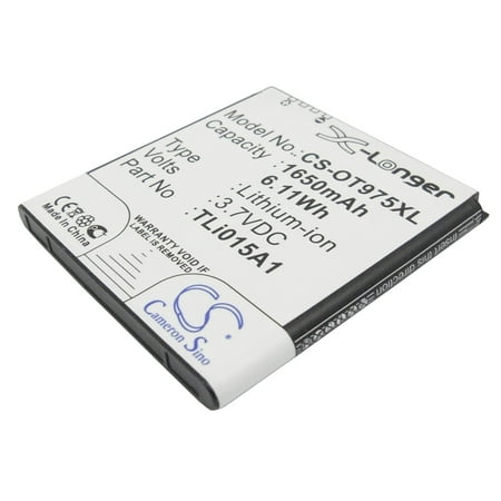 Replacement Battery for Alcatel One Touch 975 One Touch 975N OT-975 OT-975N TLi015A1 1650mAh Mobile Phone battery