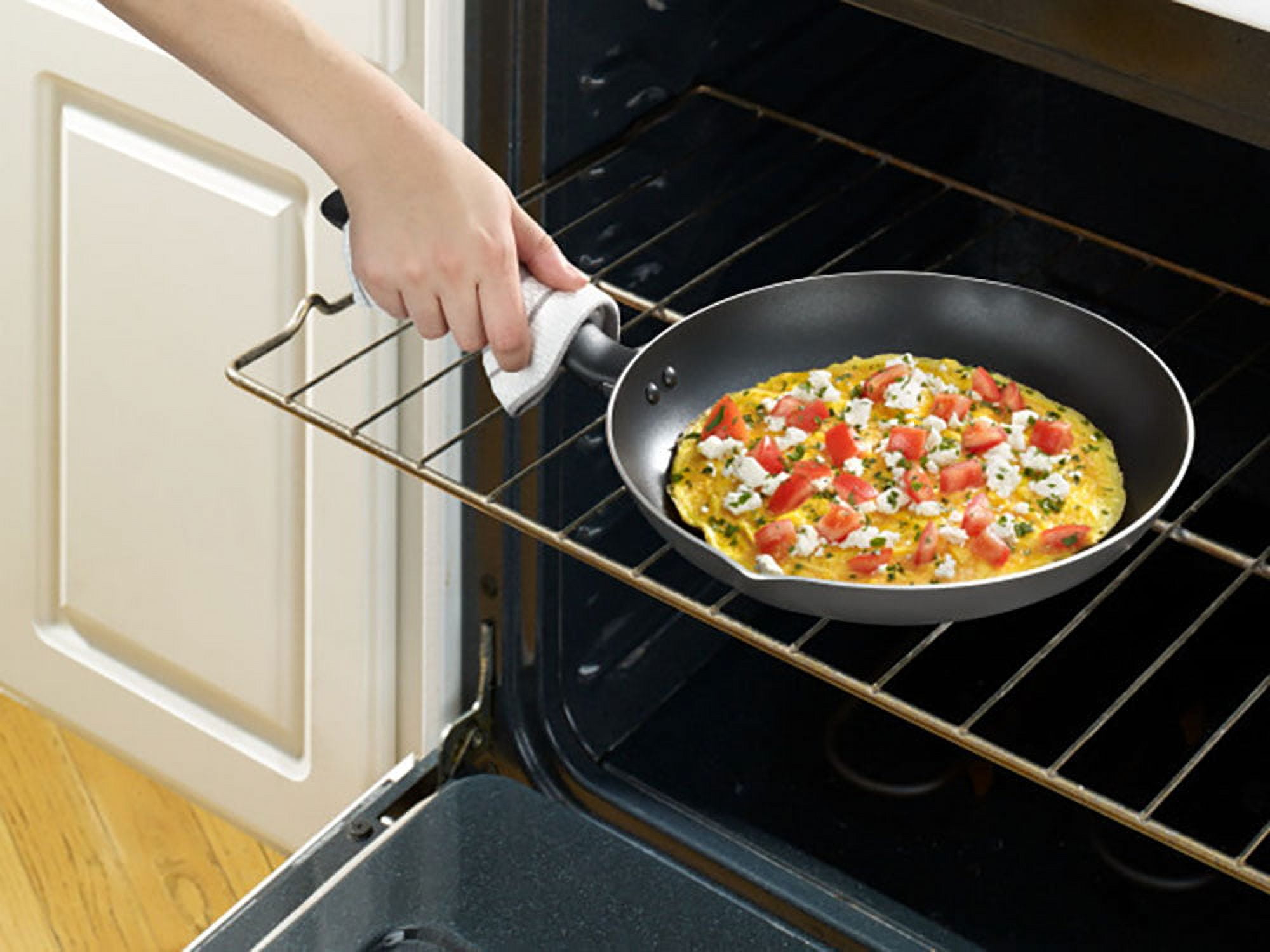 Initiatives 12 In. Black Non-Stick Fry Pan w/ Pour Spout - Power