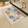 thumbnail image 1 of Felpudo de Entrada con Diseño Geométrico | Alfombra Multicolor Flocada 80X50X2 Cm | Decoración para El Hogar, Sala de Estar o Dormitorio, 1 of 6