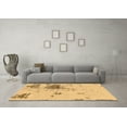 thumbnail image 3 of Ahgly Company Indoor Round Abstract Brown Modern Area Rugs, 5' Round, 3 of 4