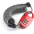 thumbnail image 1 of Helmet Lock Cable Lock Lightweight Combination Lock with 3-Digit Code 90 cm Long, 1 of 5