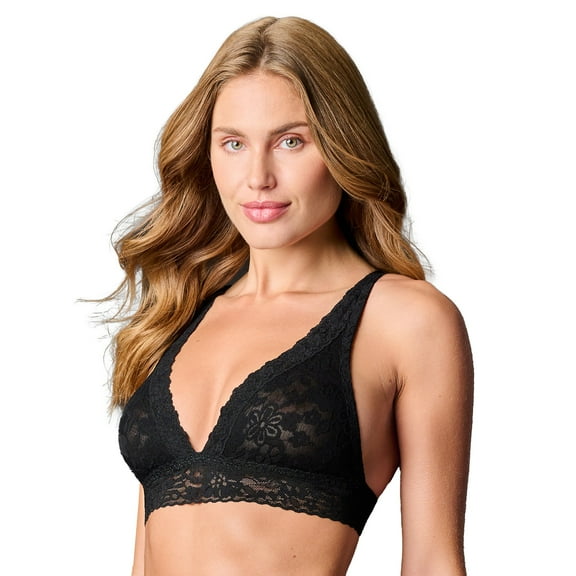 Journelle Women's Lace Plunge Bralette in Black