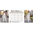 thumbnail image 2 of TEMOFON Womens Sweatpants Drawstring Joggers with Pockets Elastic Waistband Lounge Fall Pants for Women Winter Clothes Fleece Lined Trousers Light Grey 2XL, 2 of 9