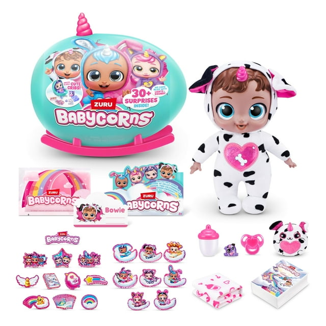 Babycorns Interactive Baby Doll Series 1 Large (Puppy) by ZURU with Lights and Sounds, Magical Babydolls, Surprise, Unboxing, Girls, Dolls, Story