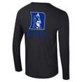 thumbnail image 3 of Men's Colosseum Black Duke Blue Devils Logo Lockup 3-Hit Active Blend Long Sleeve T-Shirt, 3 of 3