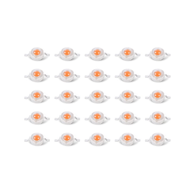 LED Grow Chip Full Spectrum, 25Pcs Full Spectrum 3W LED Grow Light Chips for Plant Growth