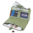 thumbnail image 6 of Wrangler Wallets Women Small Wristlet Wallets, Card Cases & Money Organizers Wallet Bifold with Phone Pocket and Rfid Lining, Green, 6 of 7
