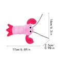 thumbnail image 2 of Squeaky Plush Dog Toy, Double-Layer Tear-Resistant Chew Toy for Small to Large Dogs, Teething Boredom Relief(Pink Prawn), 2 of 5