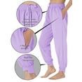 thumbnail image 2 of Matchstick Women Track Pants Relaxed Fit Jogger Sweatpants(S-XXL), 2 of 6