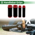 thumbnail image 2 of Accesorios Únicos 1.57 " /40 mm 1.57 "/40 mm Kit de Cubiertas de Empuñaduras de Motocicleta Antideslizantes de Silicona Manillar Negro 1 Juego Patrón de Cruz Espiral, 2 of 7