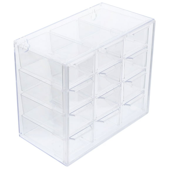 Clear Storage Boxes with Lids Jewelry Multi-functional Square