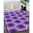 thumbnail image 2 of Ahgly Company Indoor Rectangle Patterned Purple Amethyst Purple Area Rugs, 2' x 4', 2 of 6