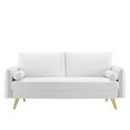 thumbnail image 5 of Modway Revive Performance Velvet Sofa in White, 5 of 8