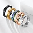 thumbnail image 3 of DESIGNICE Fidget Ring,Curved Design Fidget Rings for Women,Oxidation-Resistant Coating Spinner Ring,Rosegold Plated, 3 of 4