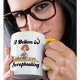 thumbnail image 2 of 3drose, I Believe in Scrapbooking, 15oz Two-tone Yellow Mug, 2 of 6
