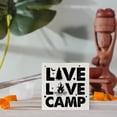 thumbnail image 5 of Zomyto 5x5 In Live Love Camp Wooden Box Sign Desk Decor Camping Theme Wooden Block Plaque, 5 of 6